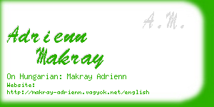 adrienn makray business card